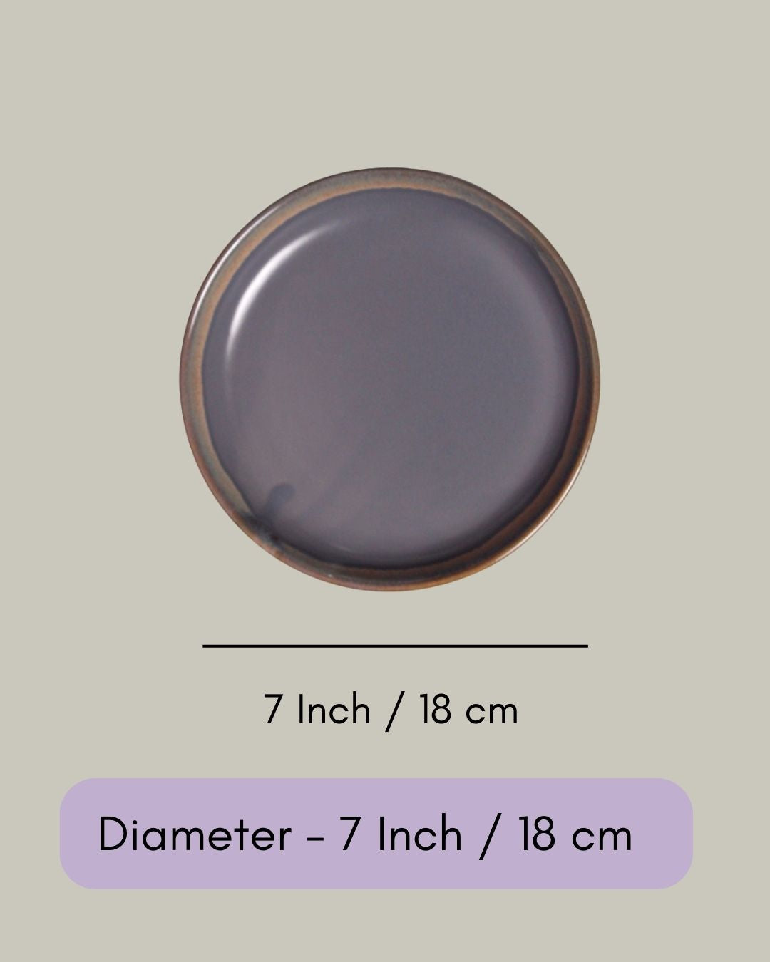 Grey Rimmed Platter