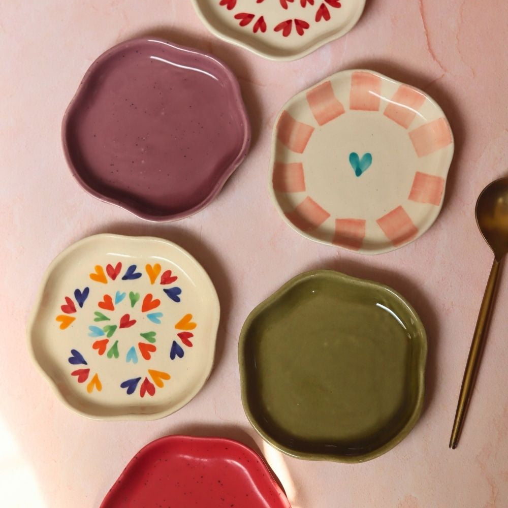 handmade Set of 6 Best Selling Dessert Plates (For the Price of 5)
