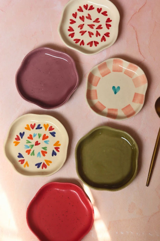 handmade Set of 6 Best Selling Dessert Plates (For the Price of 5)