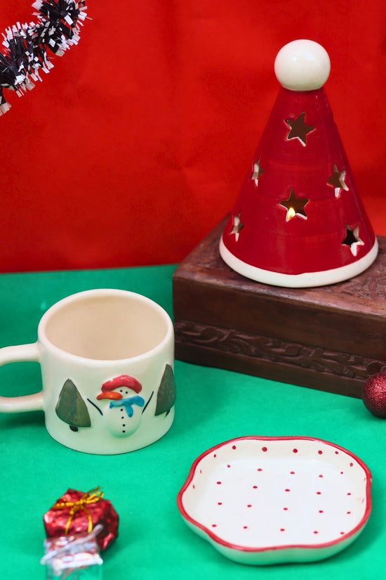 Set of 3 - Santa's treat combo made by ceramic