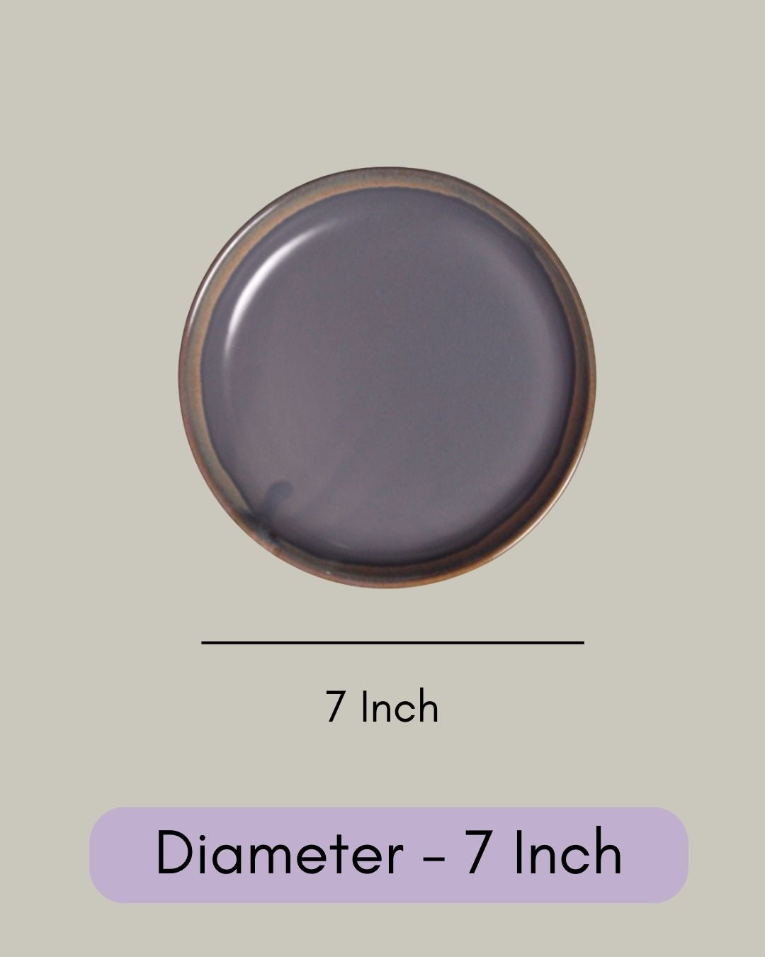 Grey Rimmed Platter