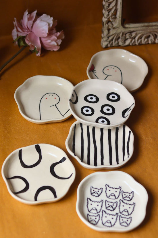 Set of 6 Tasty Treat Handmade Dessert plate (for the price of 5)
