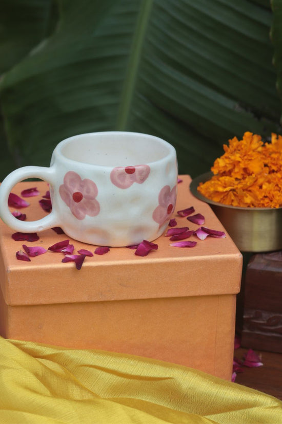 handmade Floral Bliss Mug Diwali Gift Box