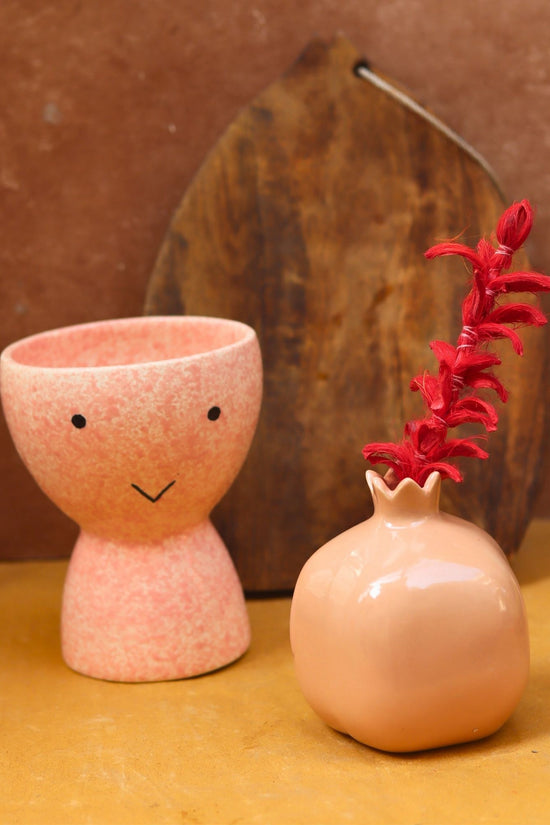 Smiley Face & heart Bud vases combo