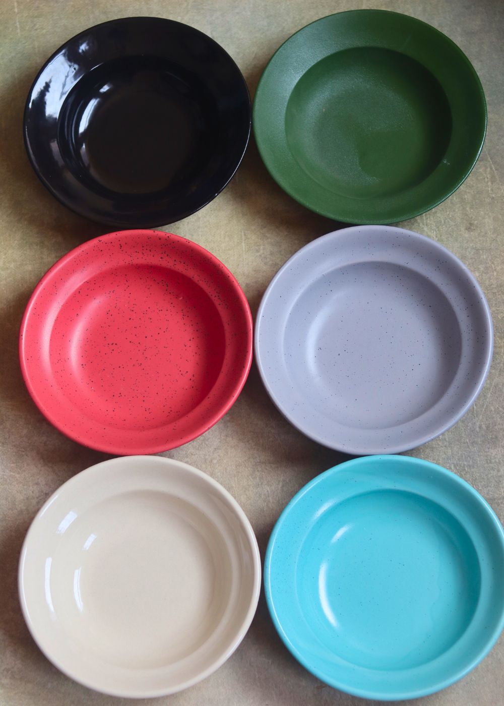 set of 6 pasta plate handmade in india