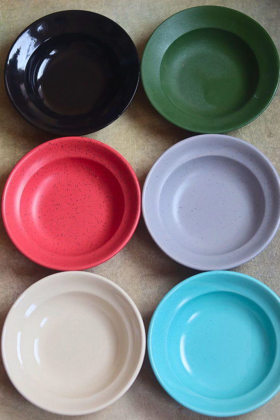 set of 6 pasta plate handmade in india