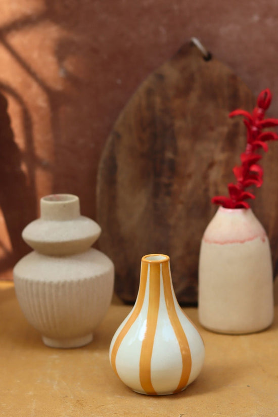 Set of 3 - Cream Serenity Vases combo