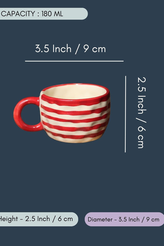 Red Lined Mug