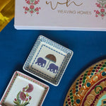 Gaj & Motif Platter in a Gift Box handmade in india