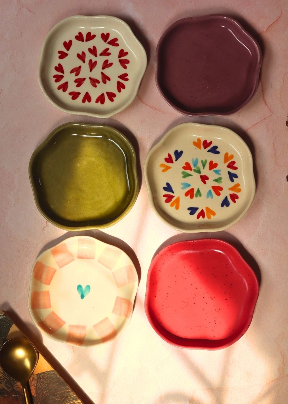 Set of 6 Best Selling Dessert Plates (For the Price of 5) Handmade in India