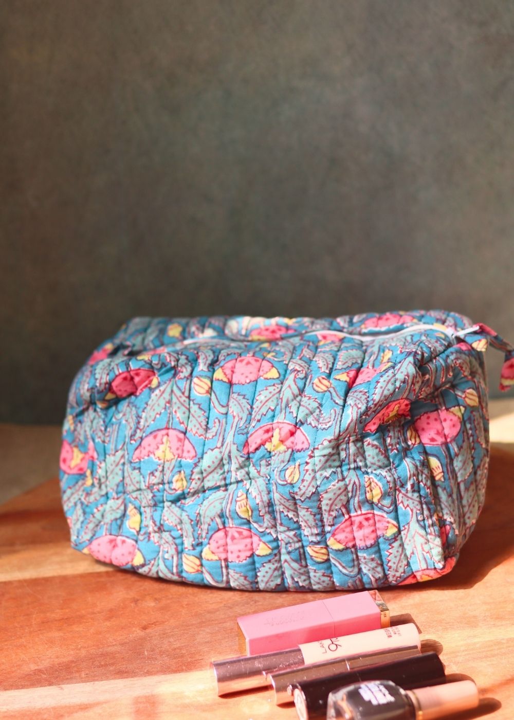 peacock garden toiletry bag for your some essentials