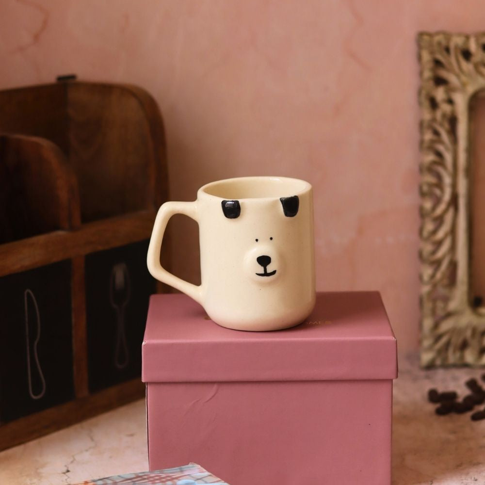 handmade Puppy Mug in a Gift Box