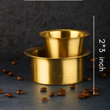 brass coffee filter height and breadth