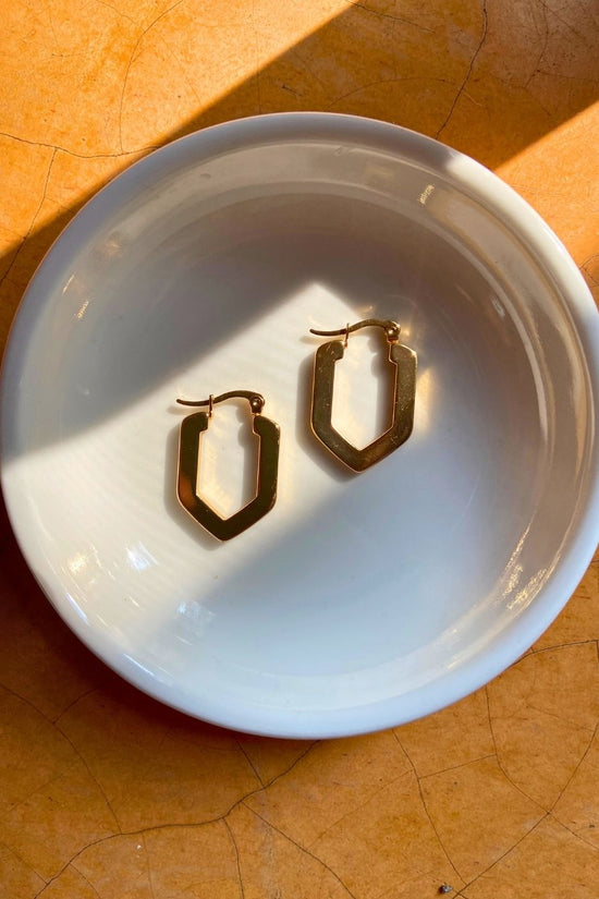 Waterproof Rollin' Gold Matte Hoops