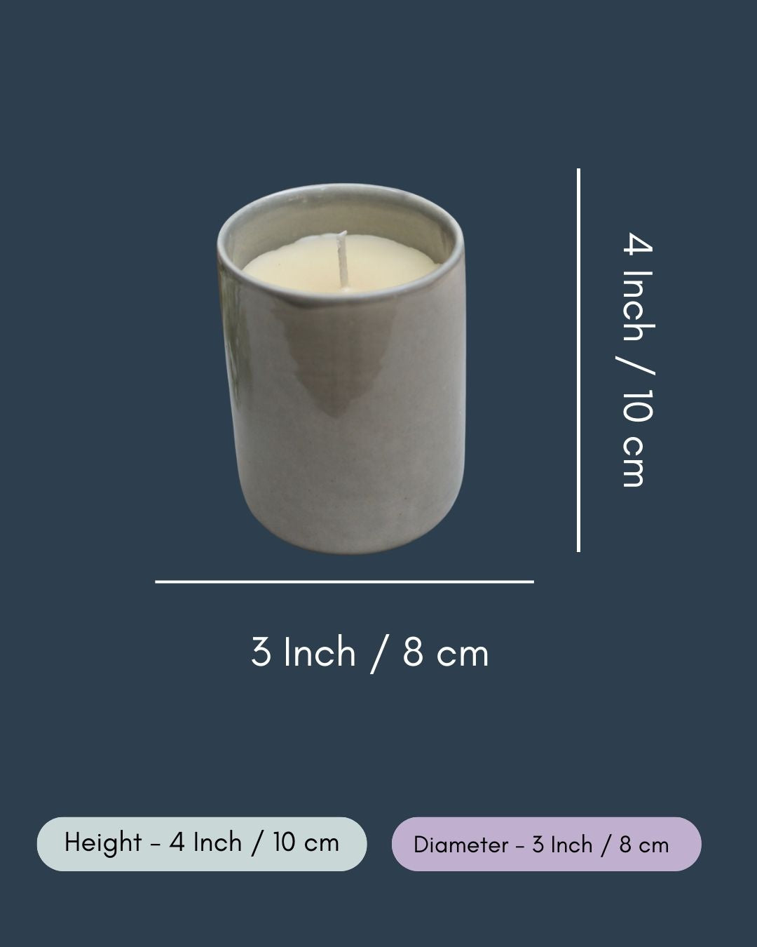 Ceramic Candle - Coffee