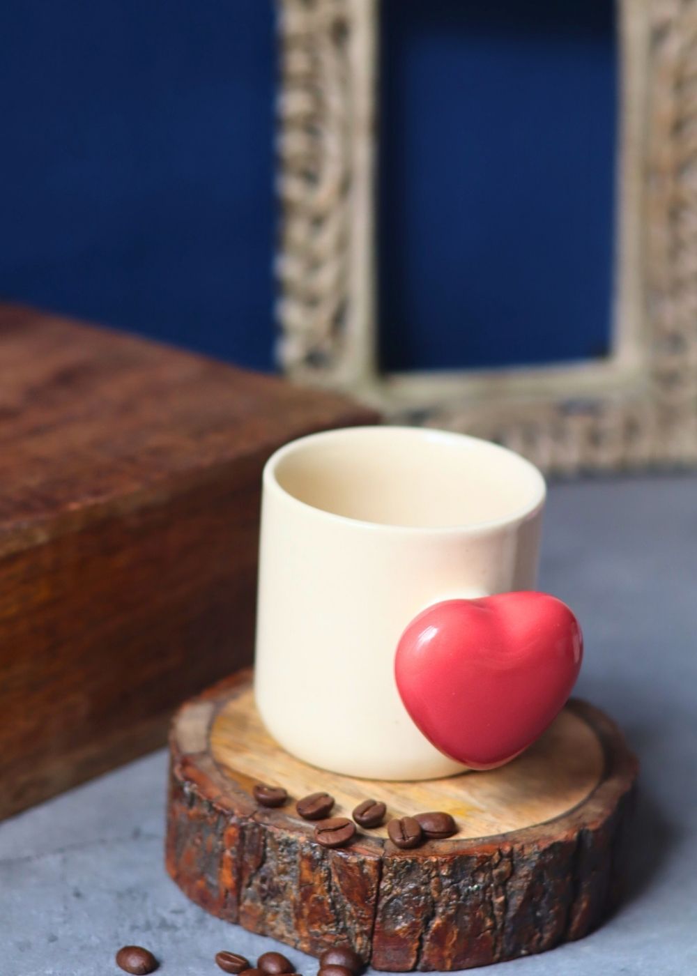 Red Heartbeat Coffee Mug made by ceramic