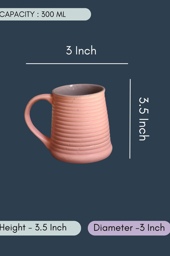 Pink & Grey Coffee Mug - Tall
