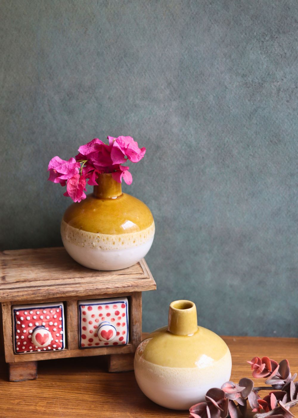 mustard glow vase for your home decor 