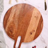 Round wooden cheese board 