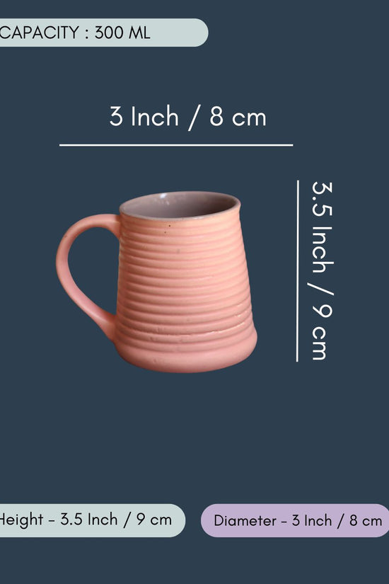 Pink & Grey Coffee Mug - Tall