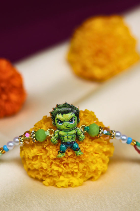 Hulk Rakhi handmade in India