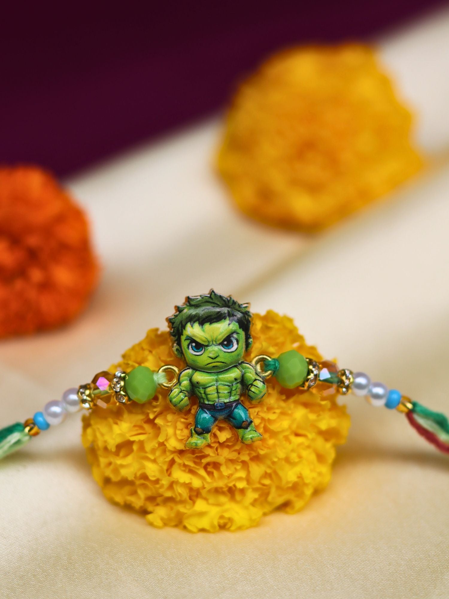 Hulk Rakhi handmade in India