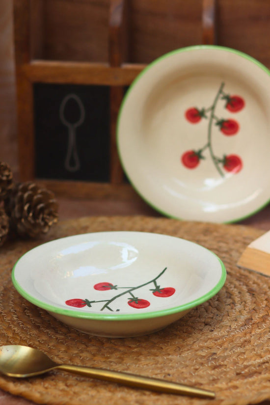 Cherry Pasta Plate microwave safe 