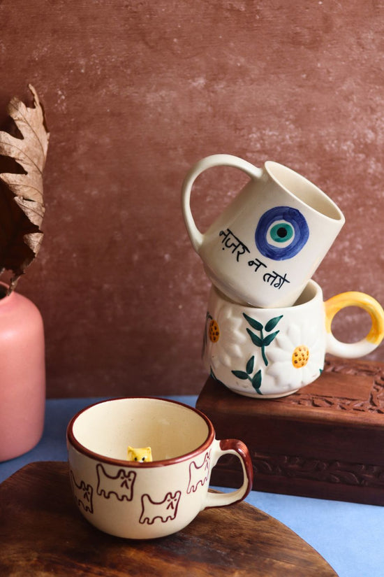 Nazar, Daisy & The OG cat Mug Combo with premium quality material