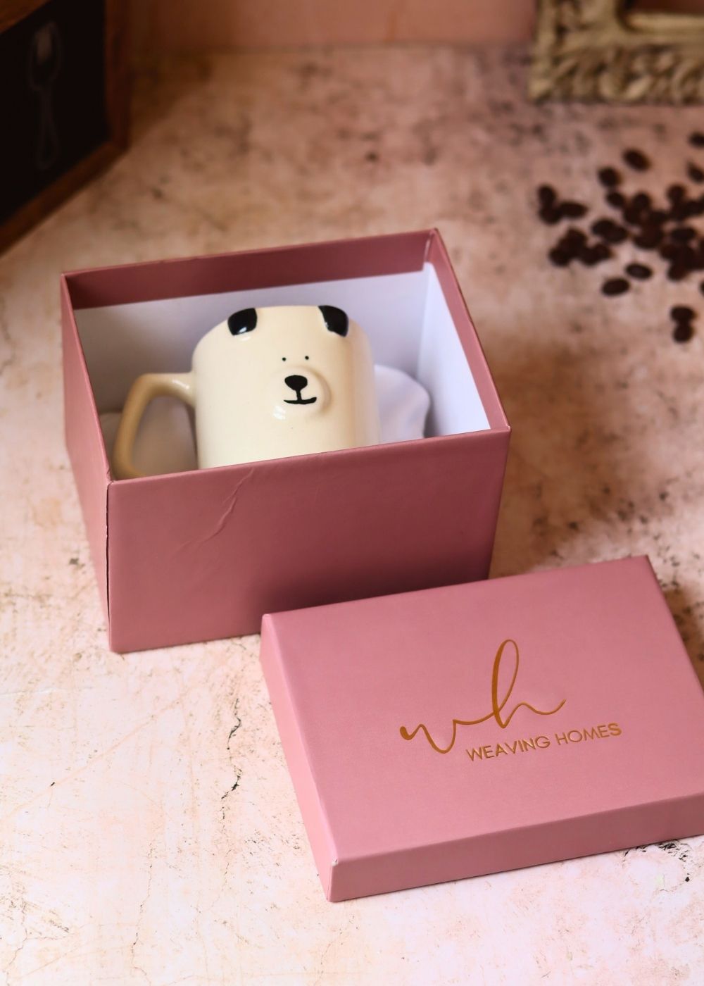 Puppy Mug in a Gift Box made by ceramic