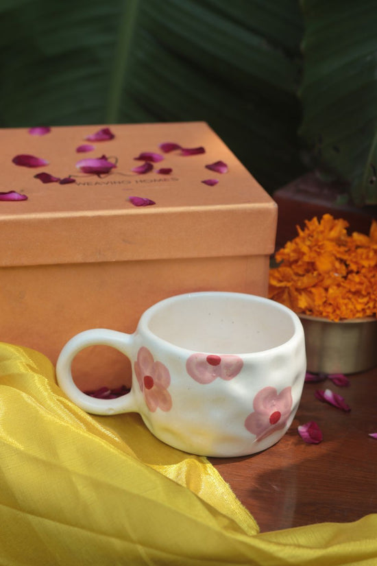 Floral Bliss Mug Diwali Gift Box handmade in india