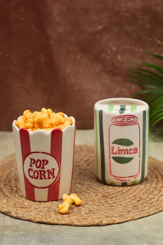 Set of 2 - Limca Tumbler & Popcorn Tub Combo with premium quality material