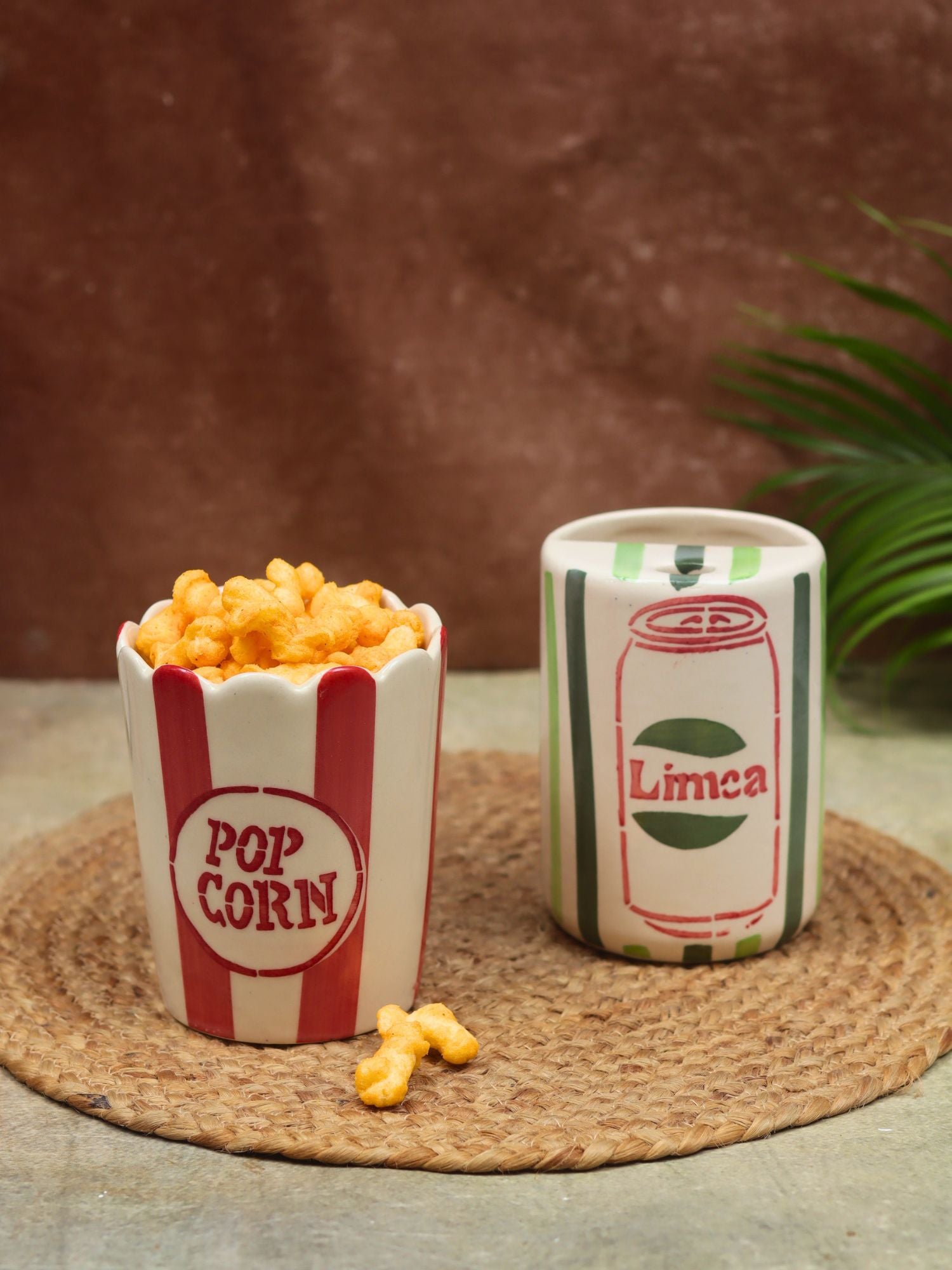 Set of 2 - Limca Tumbler & Popcorn Tub Combo with premium quality material