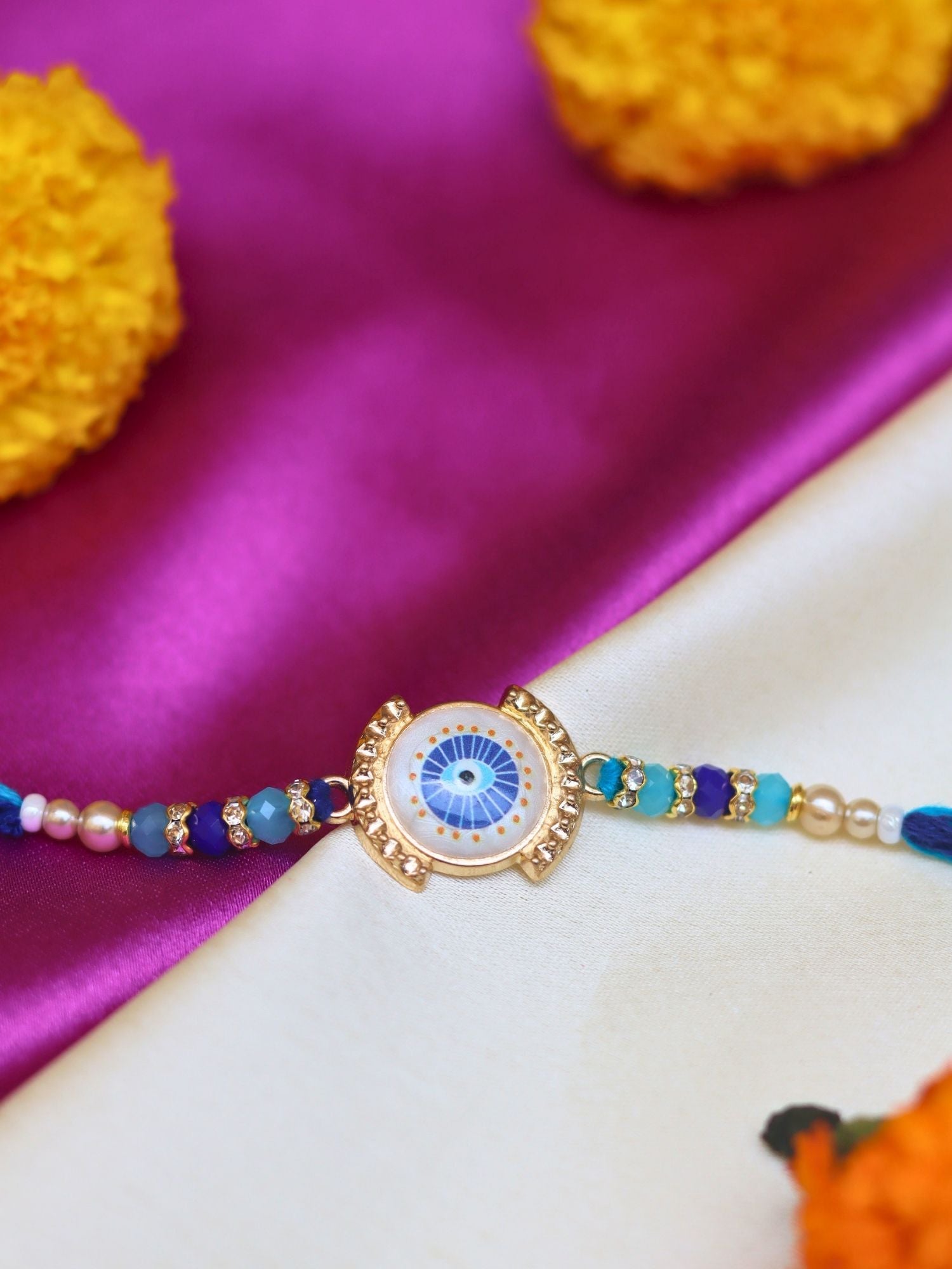 ⁠Indie Evil Eye Rakhi