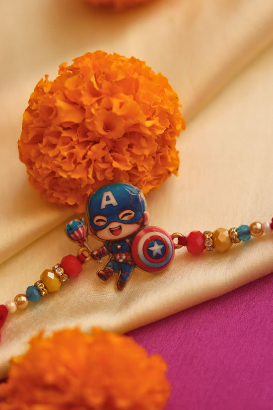 Captain america Rakhi handmade in India