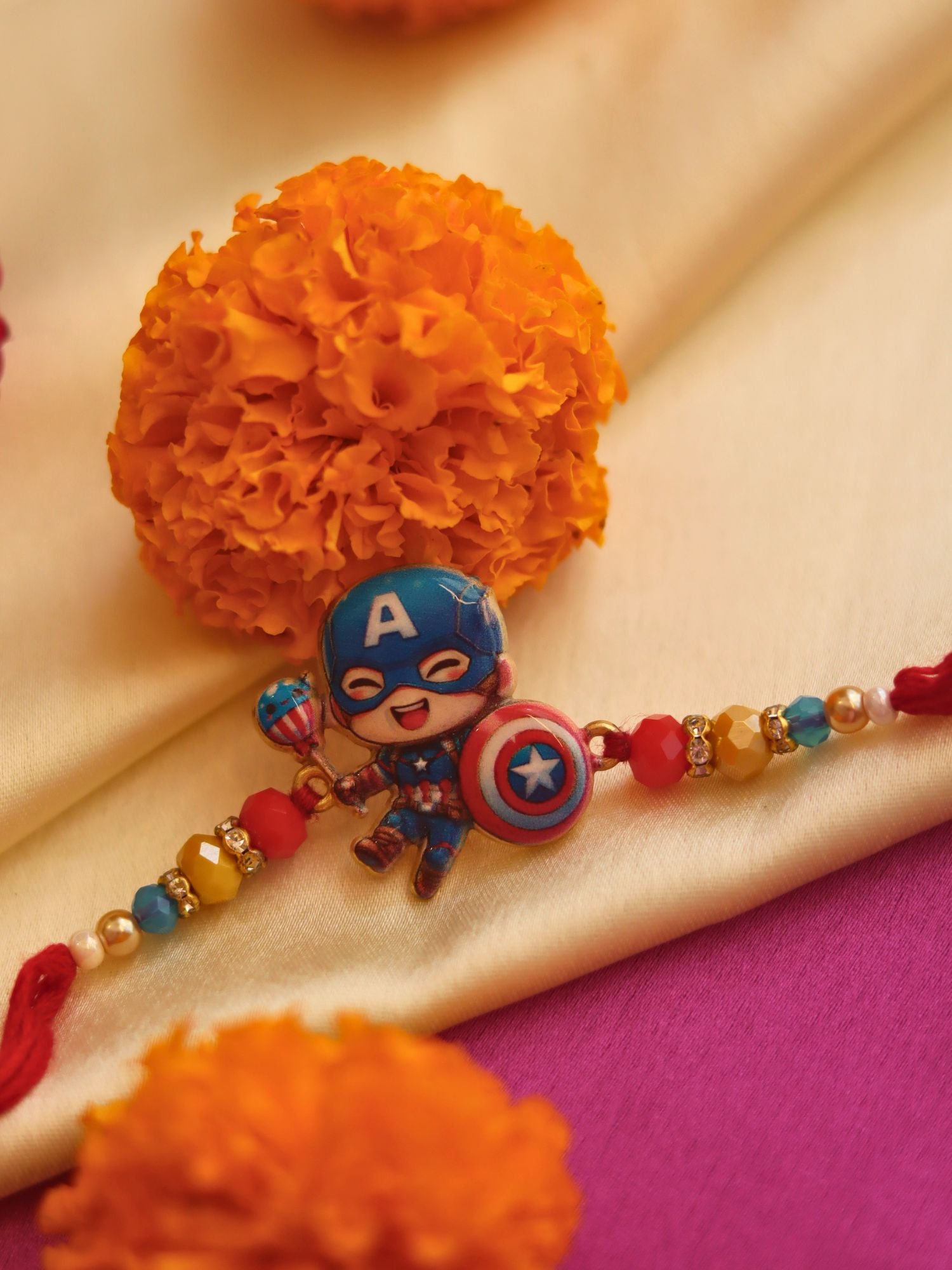 Captain america Rakhi handmade in India
