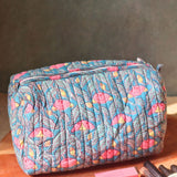 peacock garden toiletry bag made by cotton