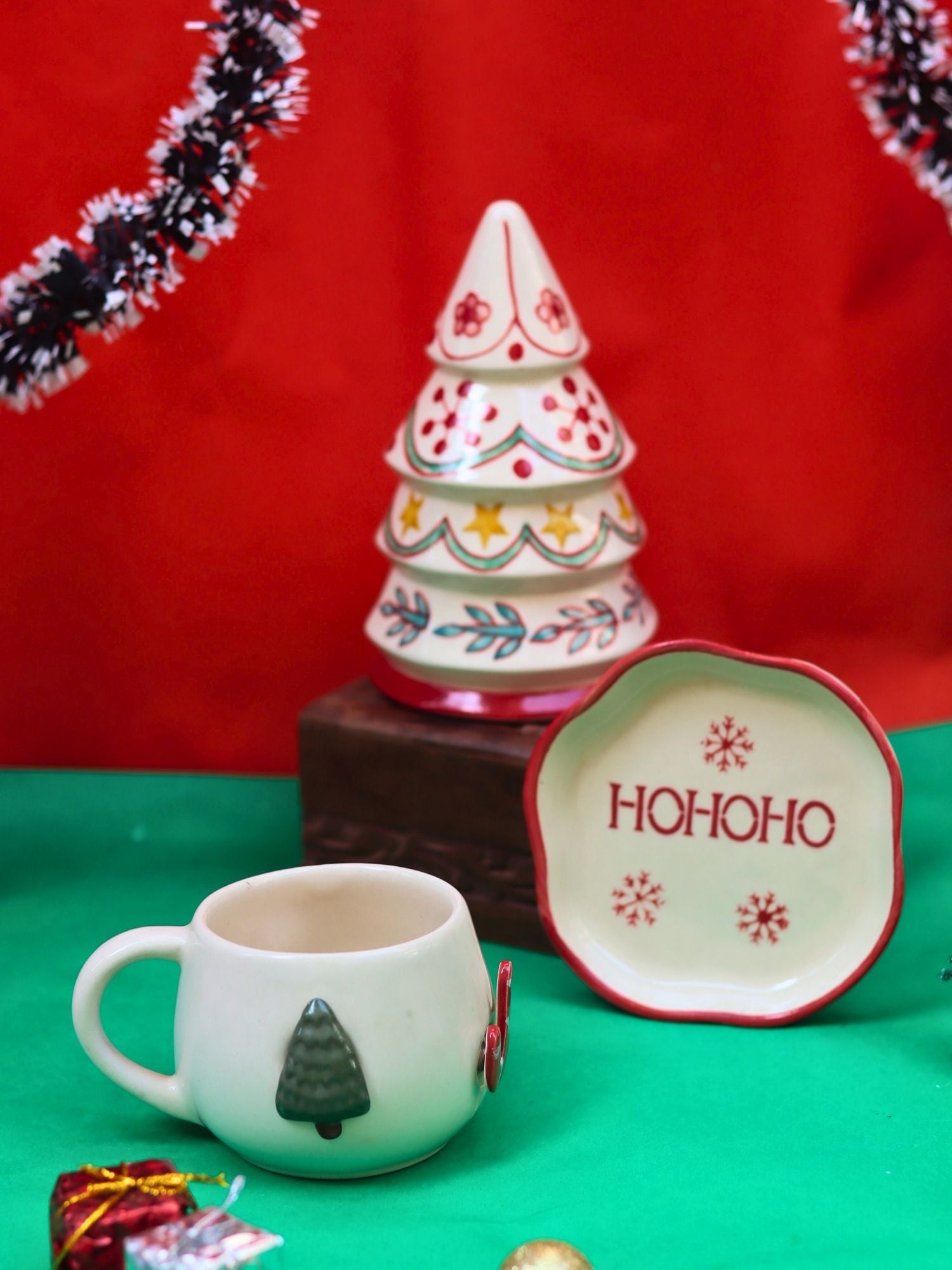 Set of 3 - Sparkle christmas combo handmade in India