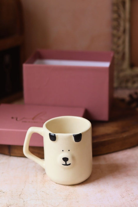 Puppy Mug in a Gift Box handmade in India