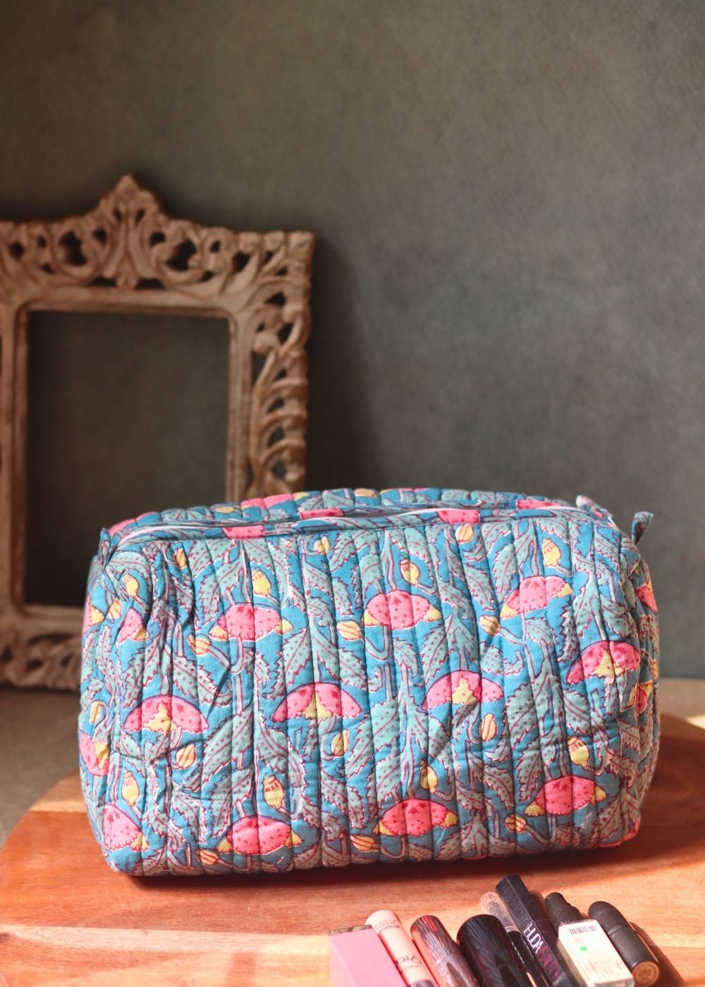 peacock garden toiletry bag for your some essentials