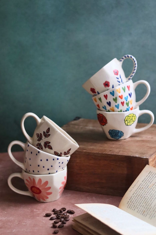 Set of 6 Mystic Bloom Mugs (for the price of 5)