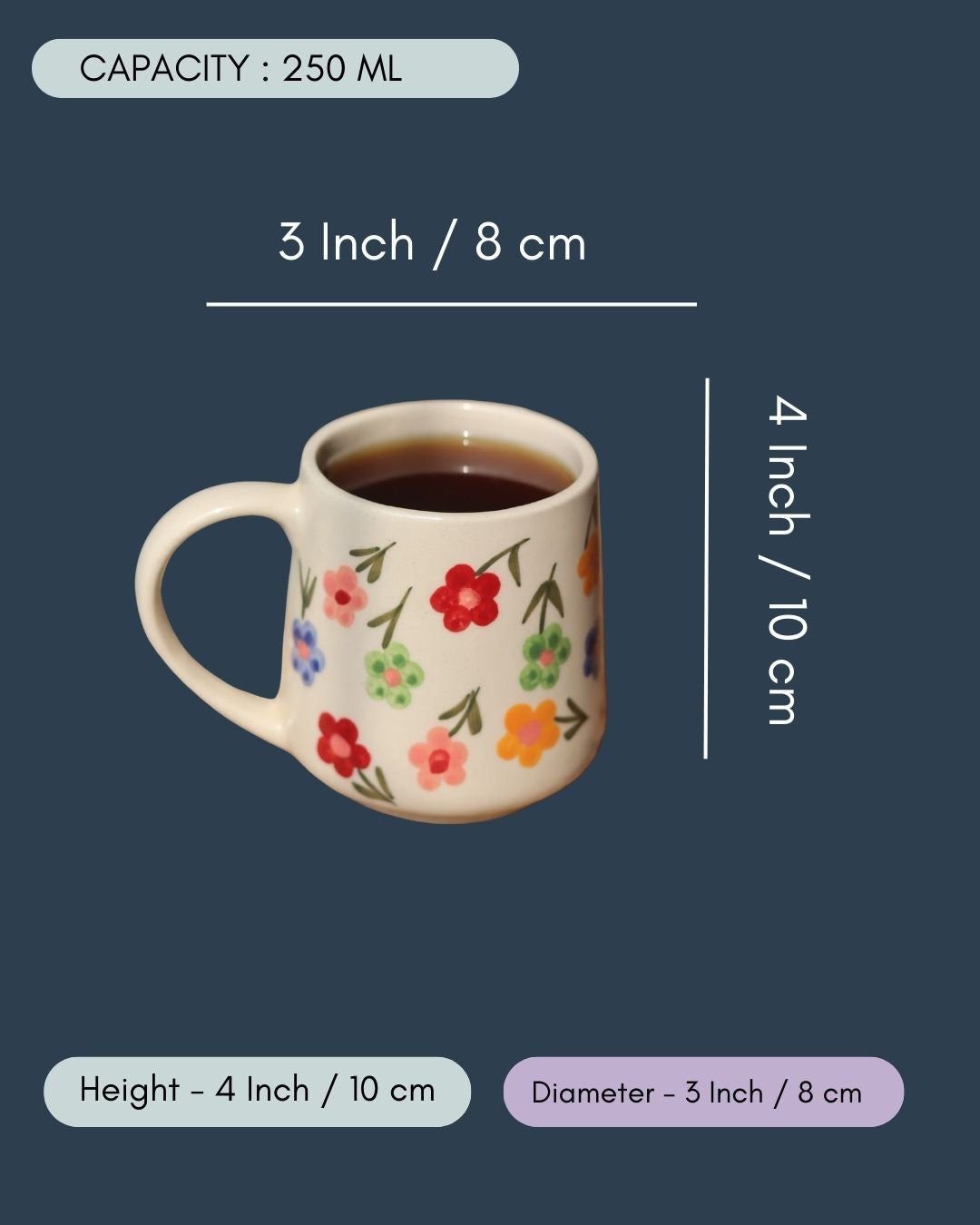 Floral Blossom mug in a gift box