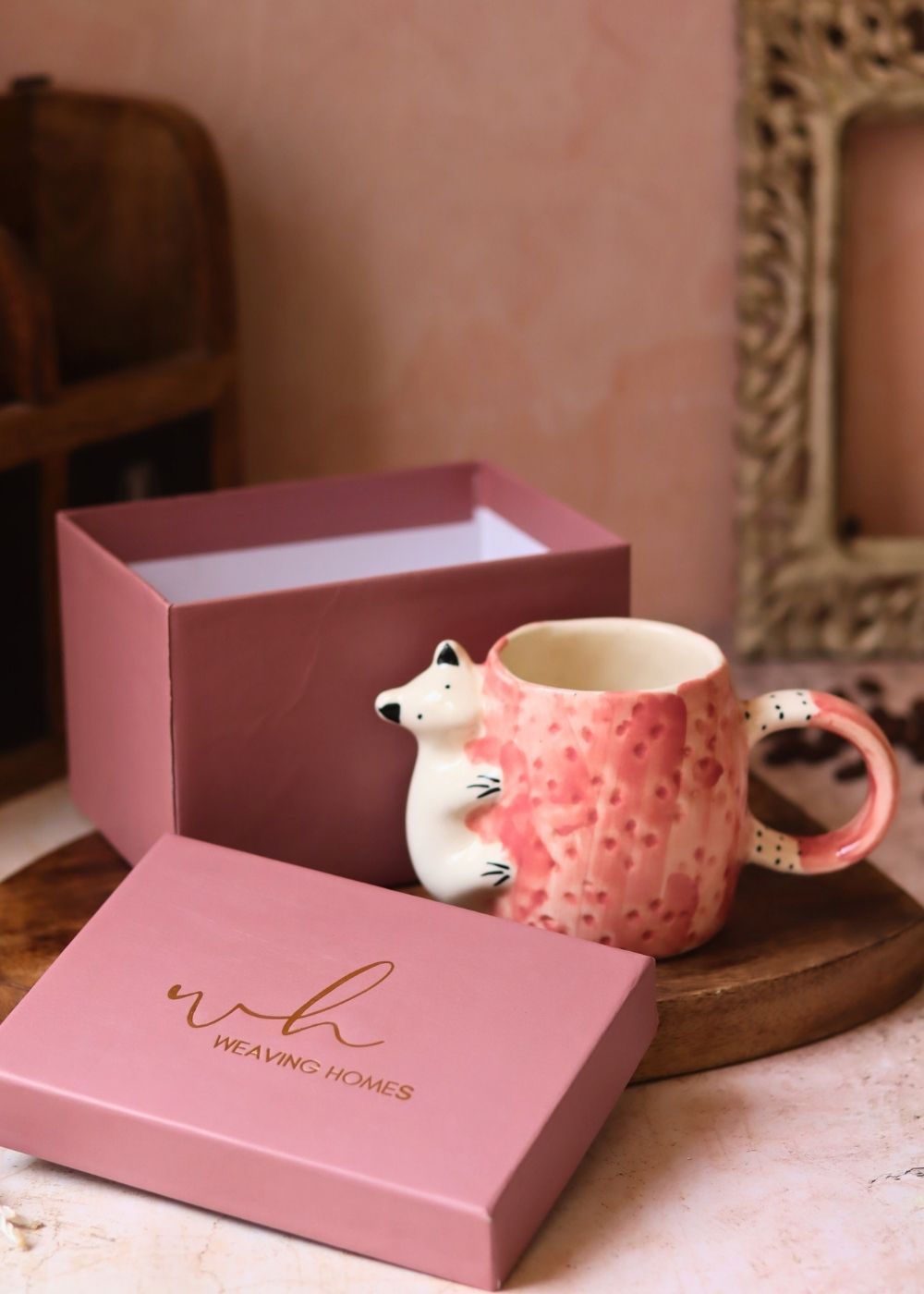 Panda Mug in a Gift Box made by ceramic