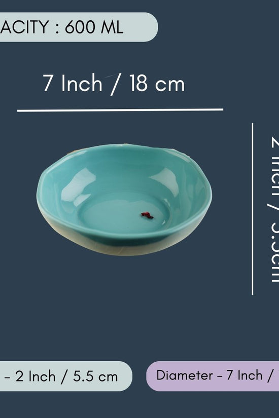 Teal Bowl - (Set of Four - Get 2 FREE)