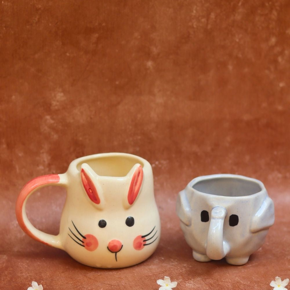 Handmade Set of 2 - Ele Mugs Combo