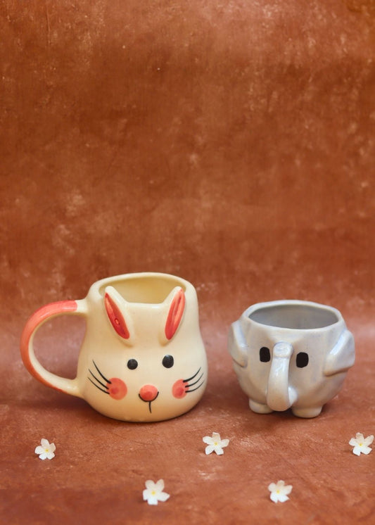 Handmade Set of 2 - Ele Mugs Combo