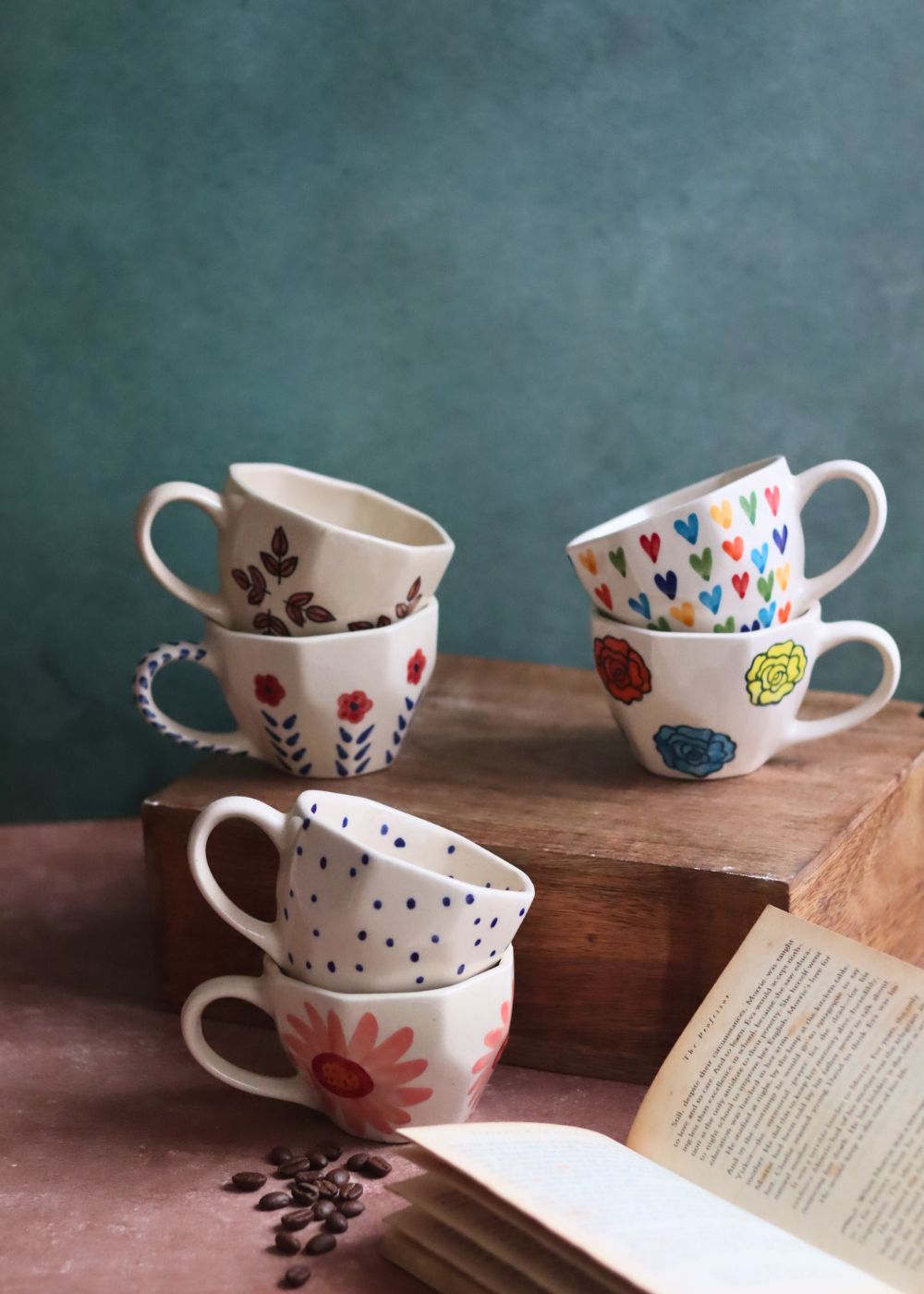 Set of 6 Mystic Bloom Mugs (for the price of 5)