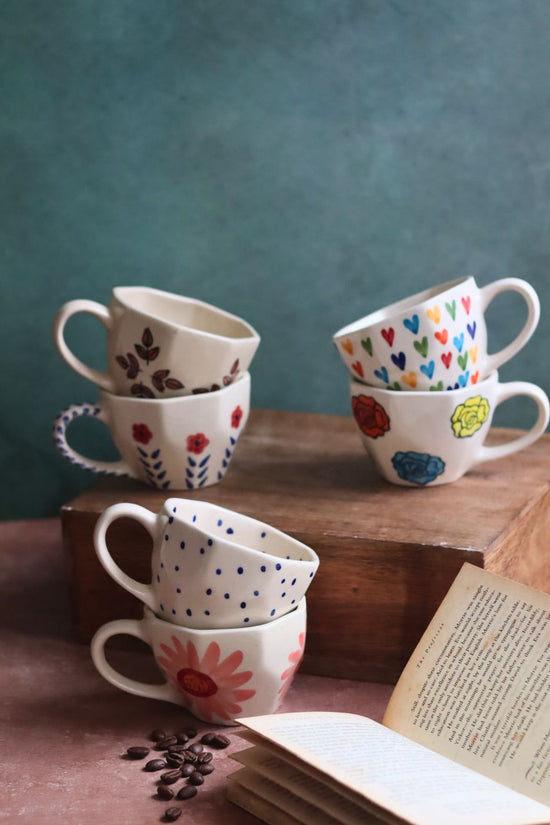 Set of 6 Mystic Bloom Mugs (for the price of 5)
