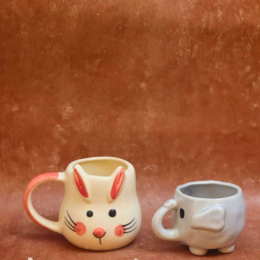 Set of 2 - Ele Mugs Combo made by ceramic