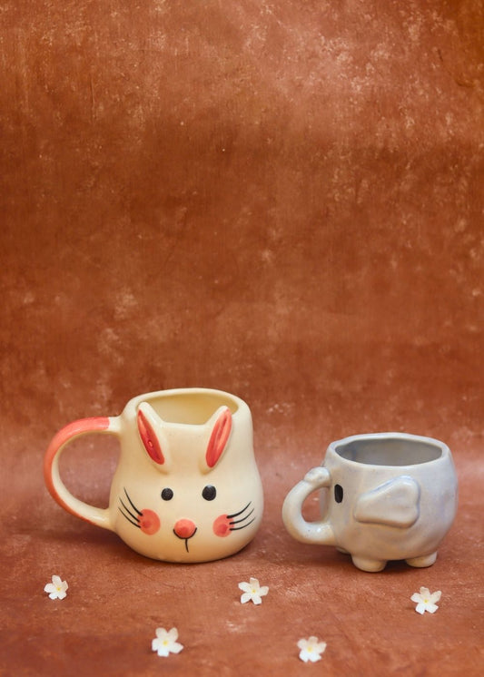 Set of 2 - Ele Mugs Combo made by ceramic