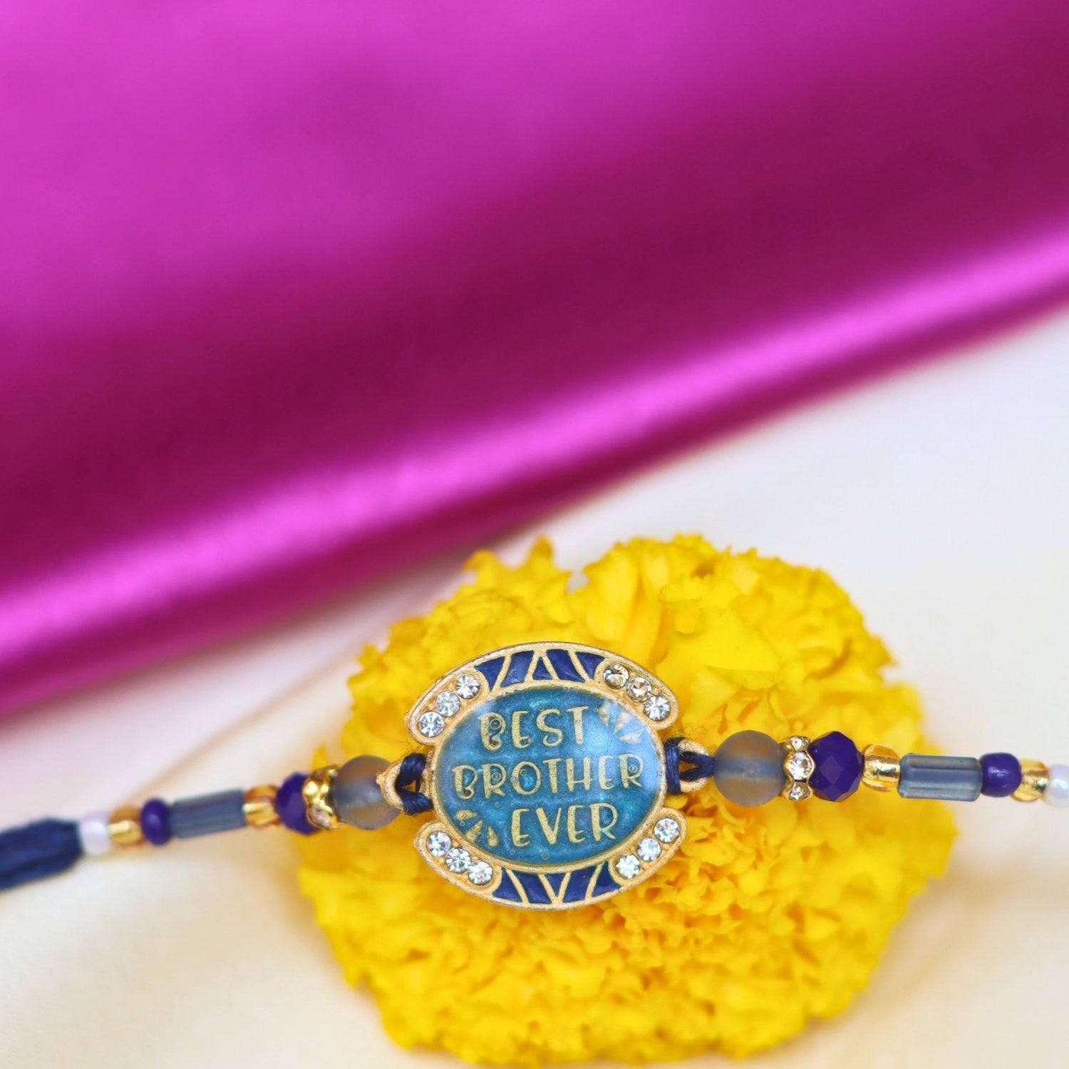Best brother ever Rakhi handmade in India